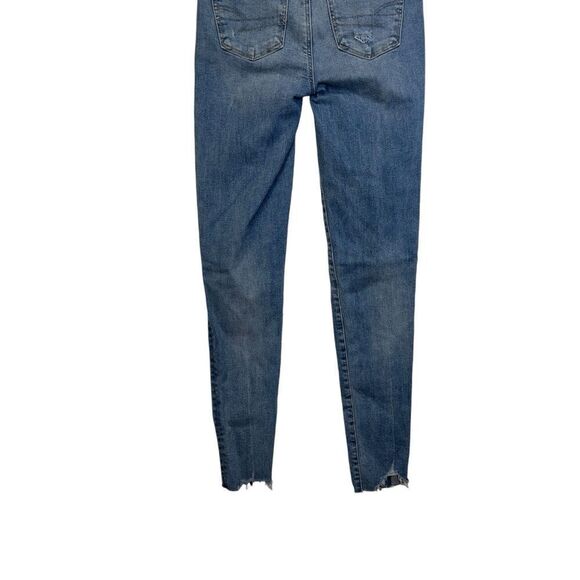 New with tags American Eagle Next Level Stretch super Hi-Rise Jegging raw hem 0 - Picture 7 of 11